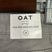 OAT High-Rise Wide Leg Crop Jeans Women's 24 Gray Raw Hem Cotton Spandex NWT