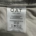 OAT High-Rise Wide Leg Crop Jeans Women's 24 Gray Raw Hem Cotton Spandex NWT