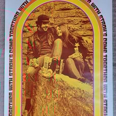 Vintage Strohs Beer 1970s Come Together with Stroh's Hippie Retro 30x20 Poster