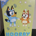 2 pcs of Bluey & Bingo Tufted Canvas Wall Art NEW