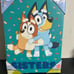 2 pcs of Bluey & Bingo Tufted Canvas Wall Art NEW