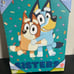 2 pcs of Bluey & Bingo Tufted Canvas Wall Art NEW