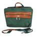 Vtg PORT Messenger Bag Briefcase Laptop Crossbody Strap Canvas Leather