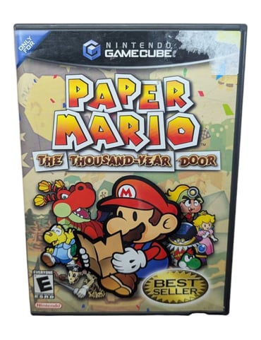 Paper Mario Thousand Year Door GameCube No Manual, Tested