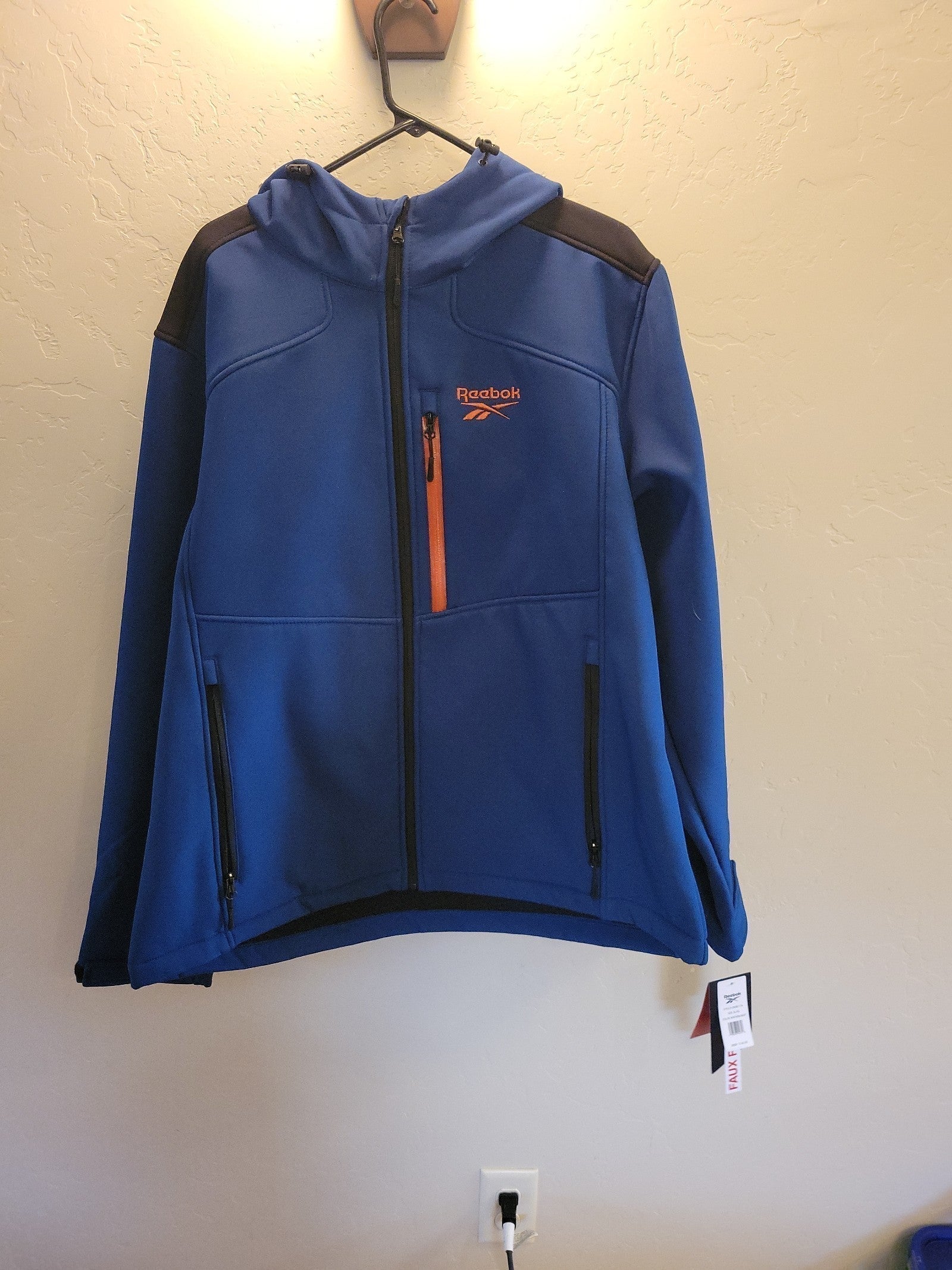 NEW Men's Reebok Faux Fur Winter Coat Winter Jacket with Hood
