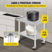 Stainless Steel Work Table 36x24 Inch with 4 Wheels, Casters Heavy