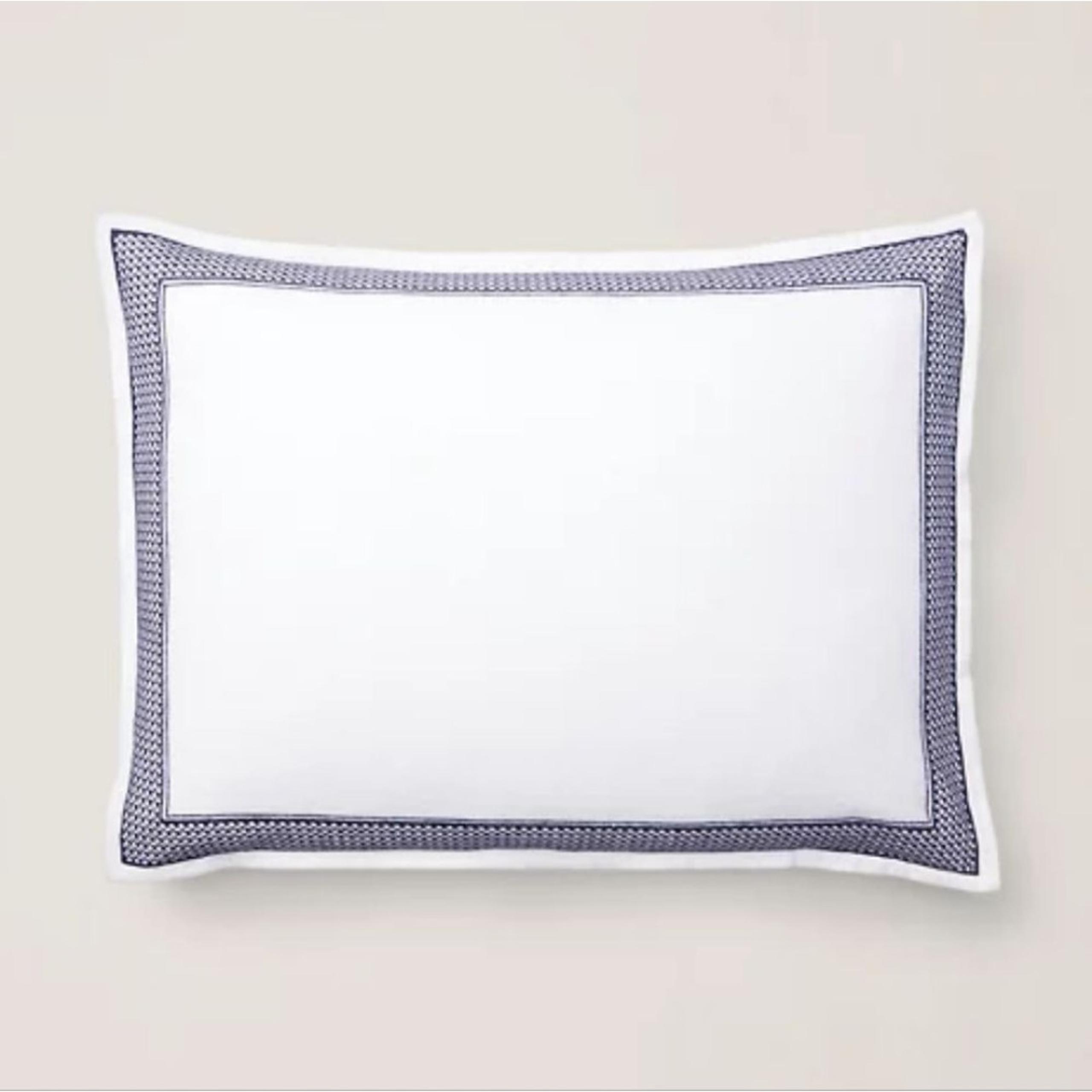 Ralph Lauren Whitby Throw Pillow Linen White Blue NWT