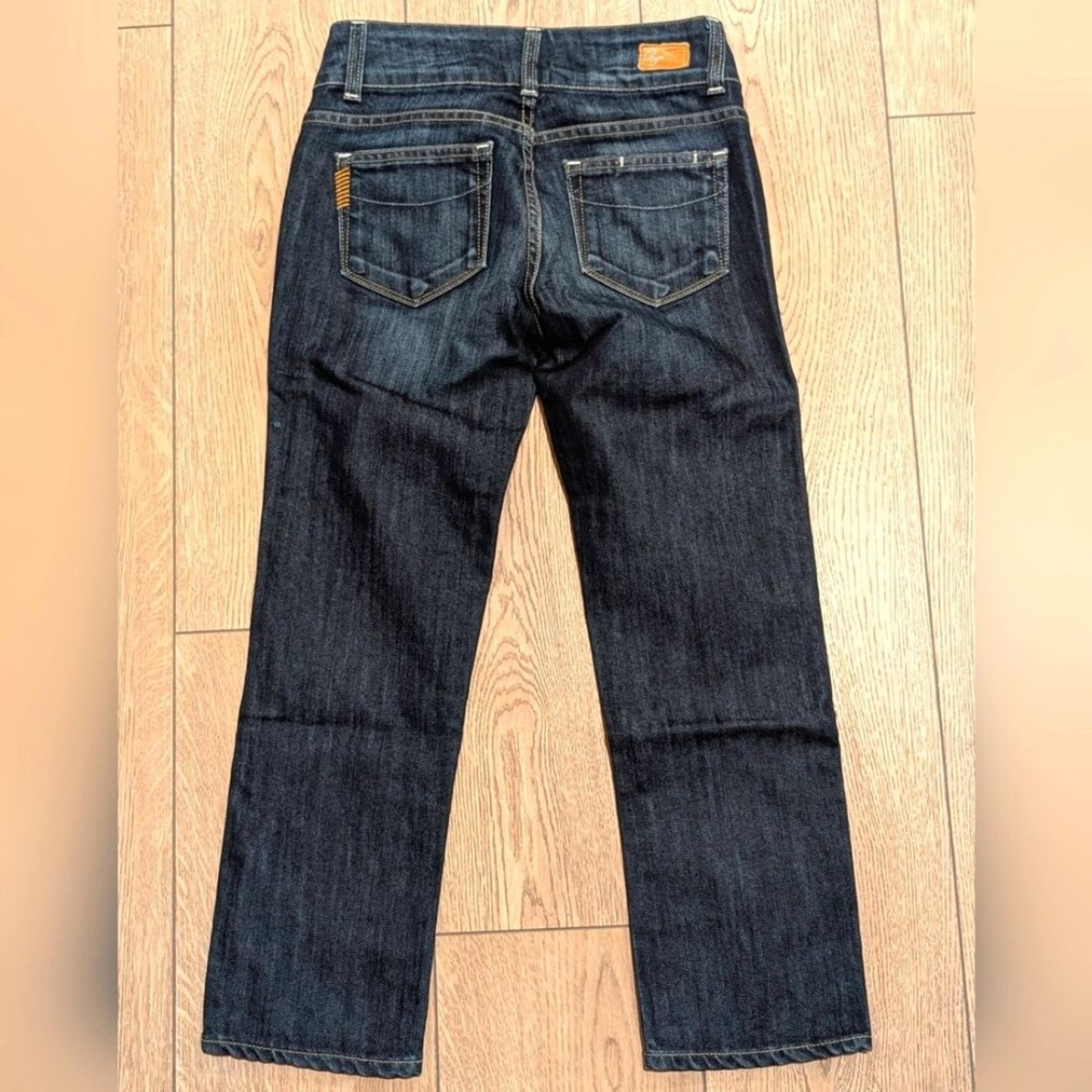 Paige Jeans Womens 24 Hidden Hills Slim Leg Crop Cropped Designer Denim USA Made