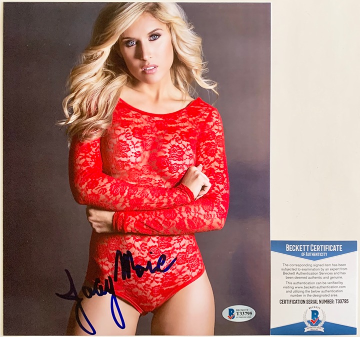 Jacey Marie Signed 8x10 Photo A Autograph Sexy Model BAS COA