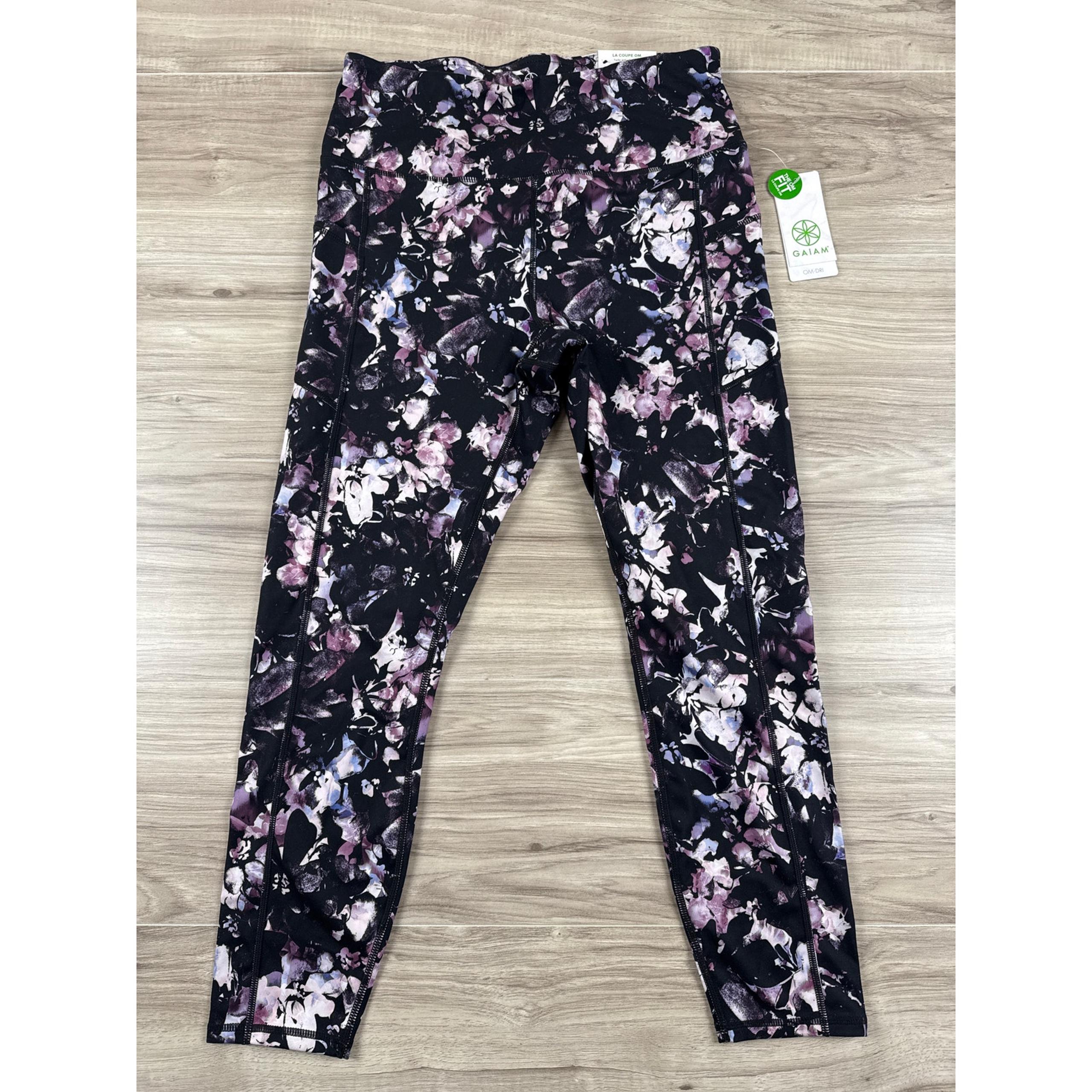 Gaiam Om High Rise 7/8 Leggings Kaia Print Size Large