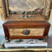 Vtg 11 1/2” W Ornate Hand Carved Solid Wood Hinged Storage Box with Claw Feet