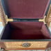 Vtg 11 1/2” W Ornate Hand Carved Solid Wood Hinged Storage Box with Claw Feet