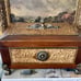 Vtg 11 1/2” W Ornate Hand Carved Solid Wood Hinged Storage Box with Claw Feet