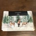 Cynthia Rowley Placemats Stag Deer Christmas Evergreen Trees Snow New Holiday
