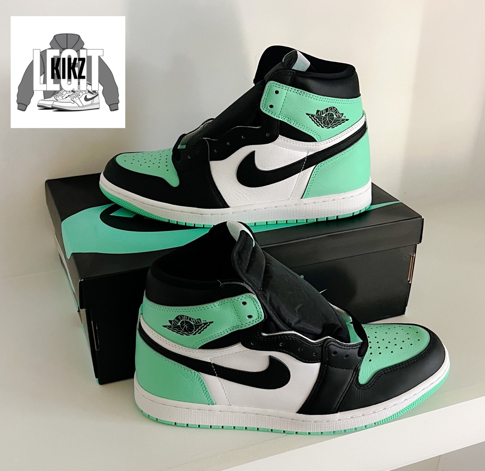 11 M - Jordan 1 Retro OG High Green Glow - Brand New in Original Box