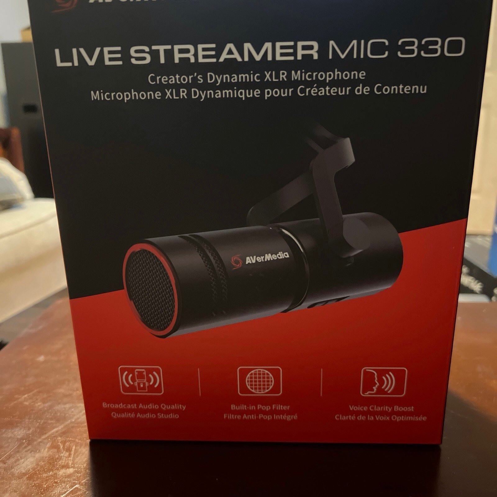 AVerMedia AM330 Live Streamer MIC- Cardioid Dynamic XLR Microphone