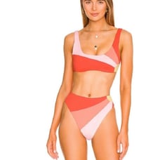 L Space Lizzie Bikini Top & Luca Bikini Bottom in Sunburst