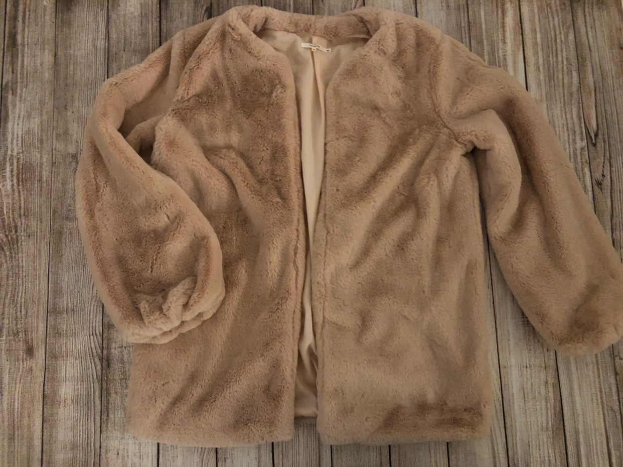 Tularosa Ricci Faux Fur Jacket in Mauve