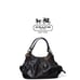 New Authentic COACH Madison Mia Maggie Hobo Shoulder Bag Soft Black LEATHER