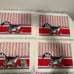 Vintage B. Kliban Red Sneaker Cat Fringed PlaceMats