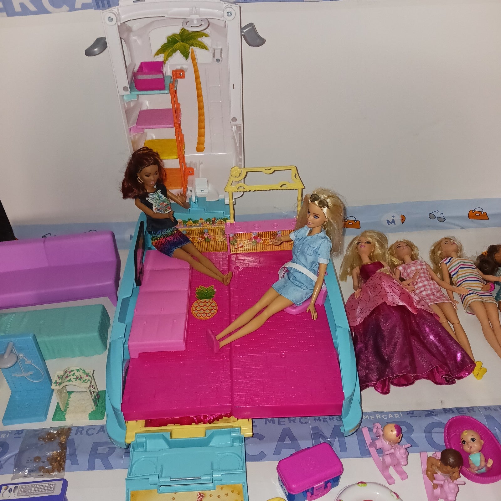 Vintage Barbie Lot Barbies clothes Barbie puppy ultimate outlet mobile