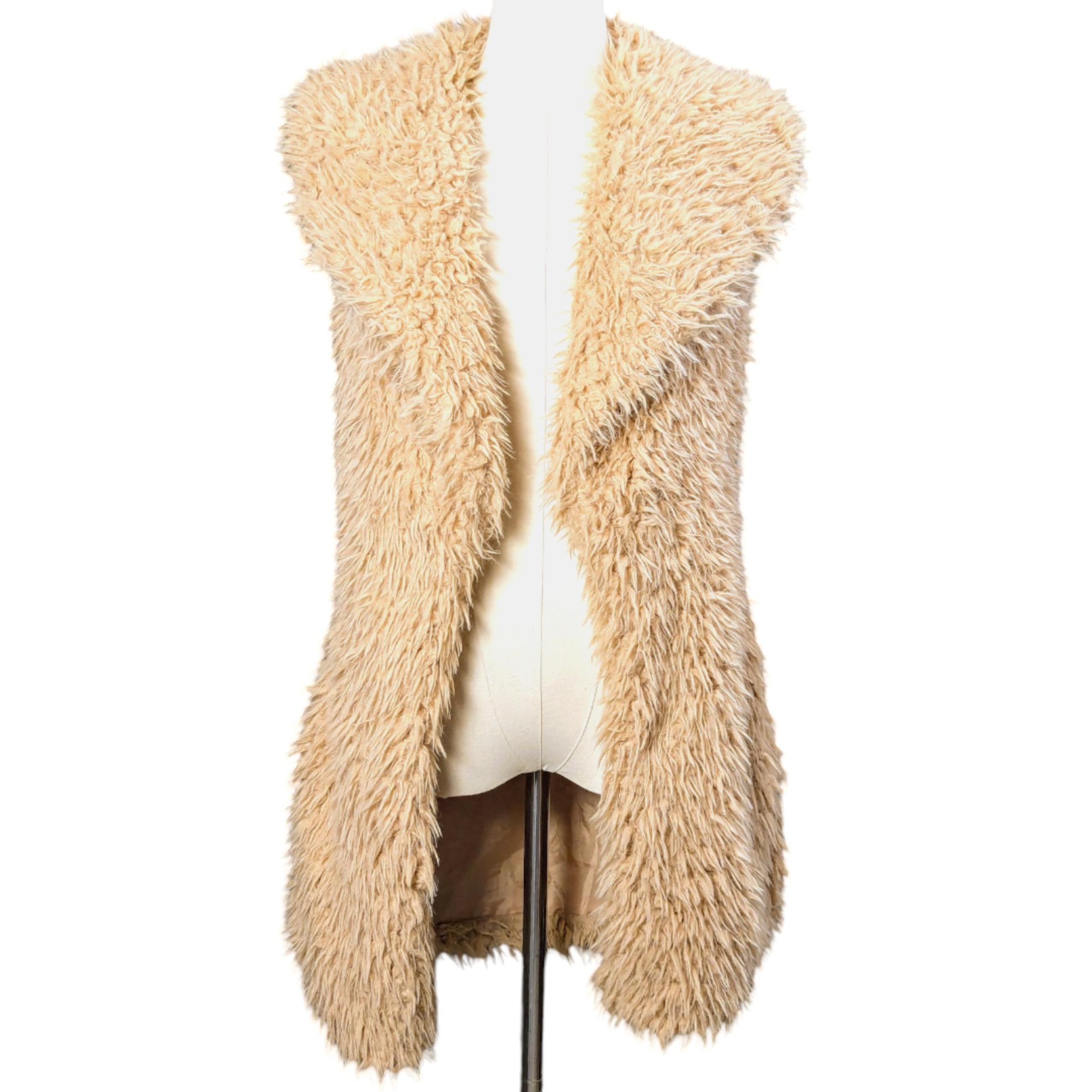 Women's Size Small Me Jane Faux Fur Vest