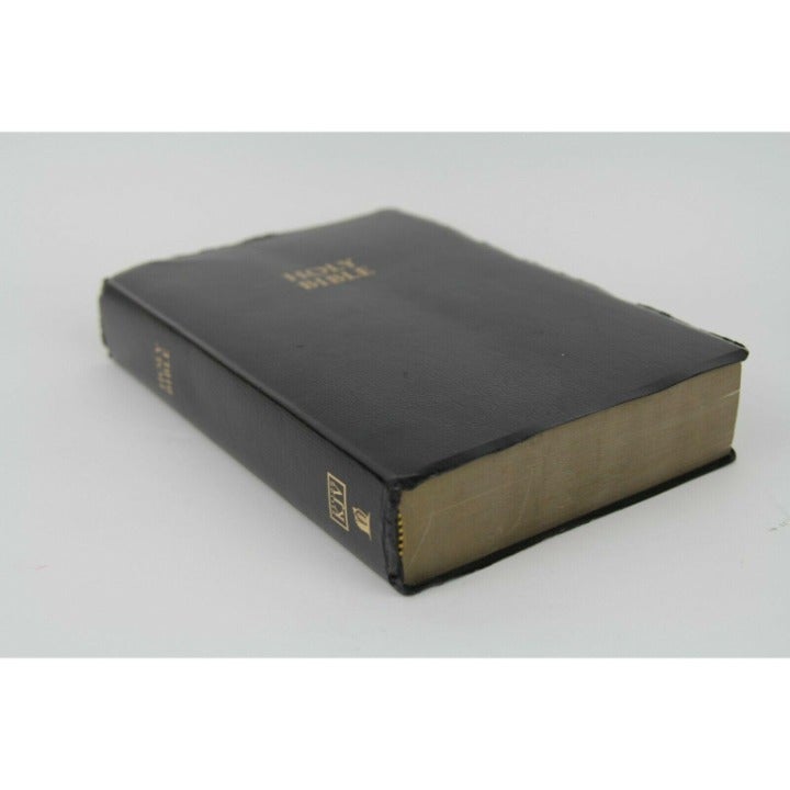 HOLY BIBLE Giant Large Print King James Version Gold Gilded Trim Edge Page Black