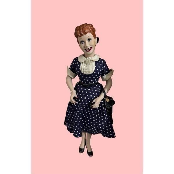 Lucille Ball / I Love Lucy / Hamilton Collection Fine Porcelain 18” Doll / IOB