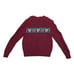 Vtg Y2K Disney Mickey Mouse Fair Isle Sweater Women's S Burgundy Cable Sleeve