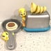 WB Looney Tunes TWEETY measuring spoon set & spoon rest CUTE!! LAST CALL!