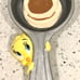WB Looney Tunes TWEETY measuring spoon set & spoon rest CUTE!! LAST CALL!