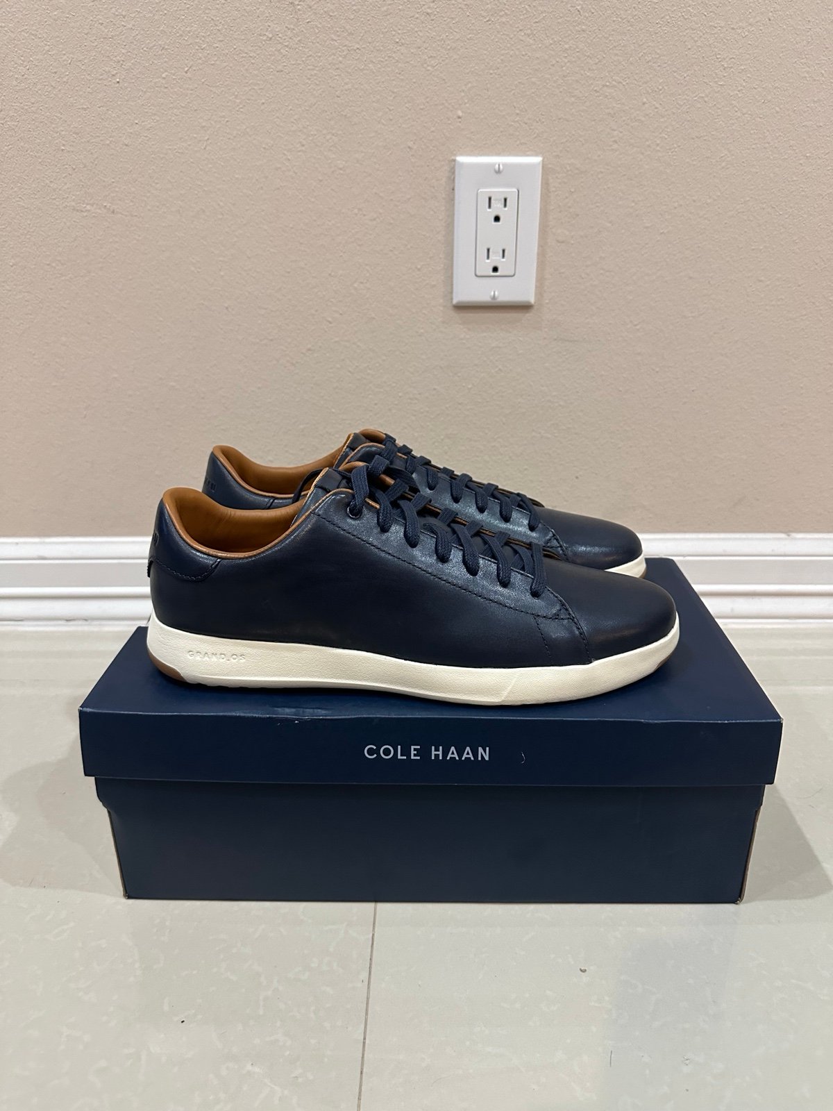 Cole Haan GrandPro Tennis Sneaker Men's Size 11 Blazer Blue Leather C22586