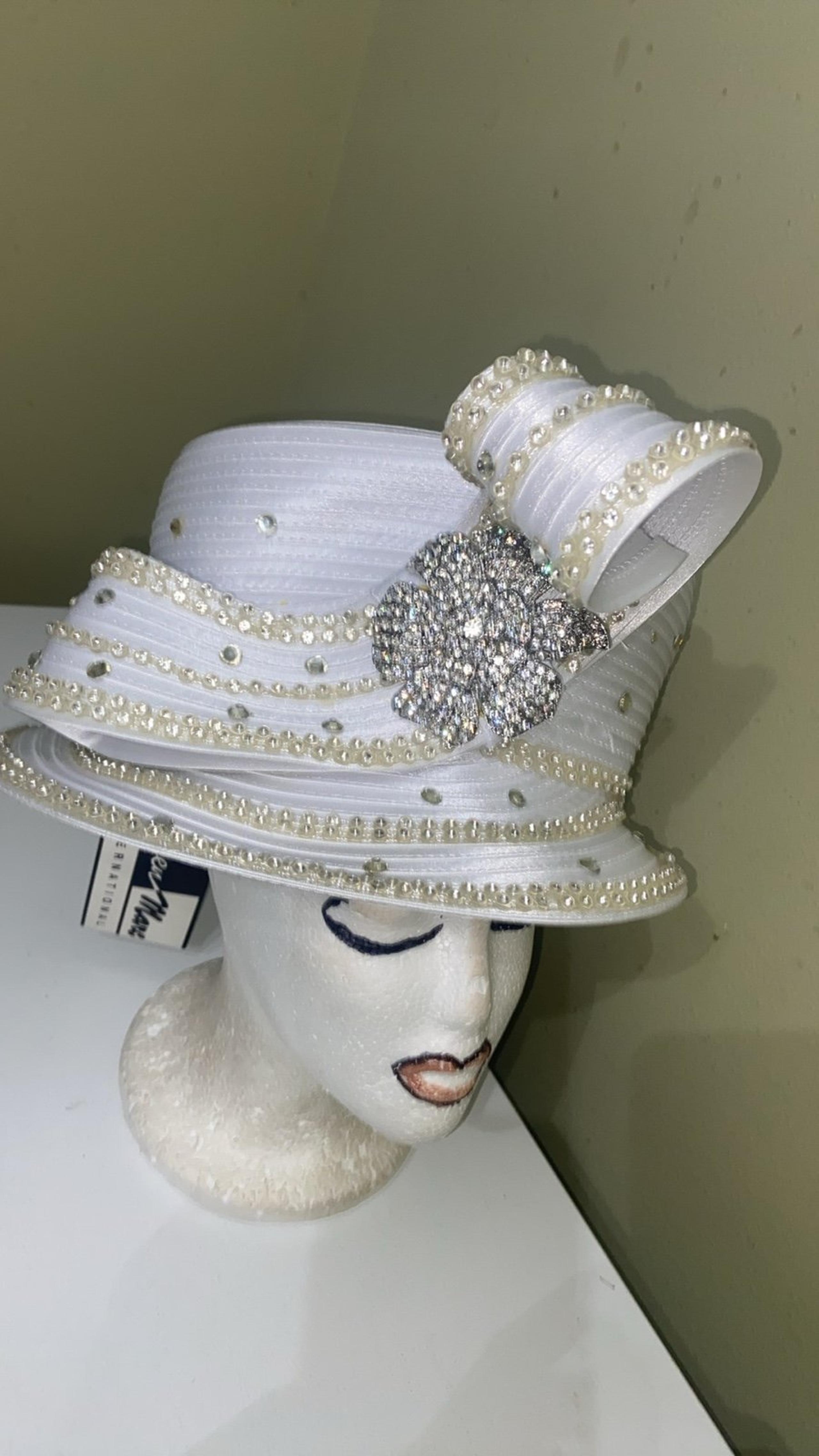 NWT Fabulous White Church /Dress Hat by Ben Marc