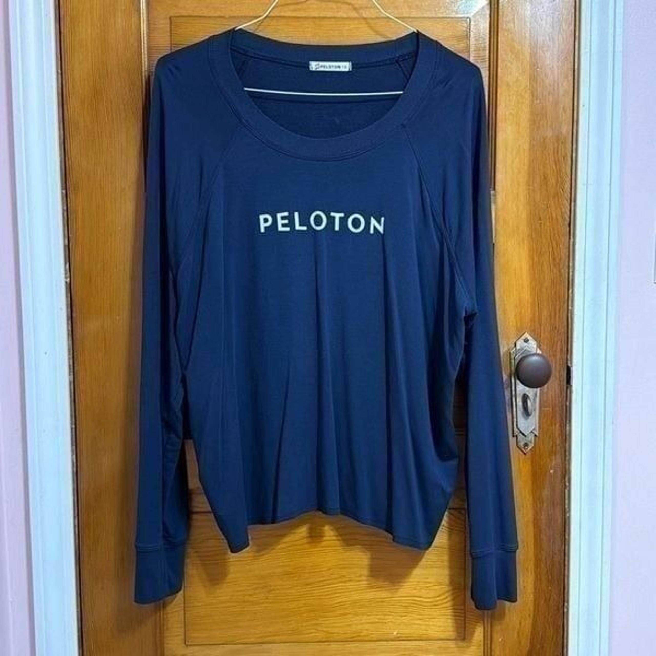 Peloton Navy Blue Long Sleeve Tee T-Shirt Women’s US 1X