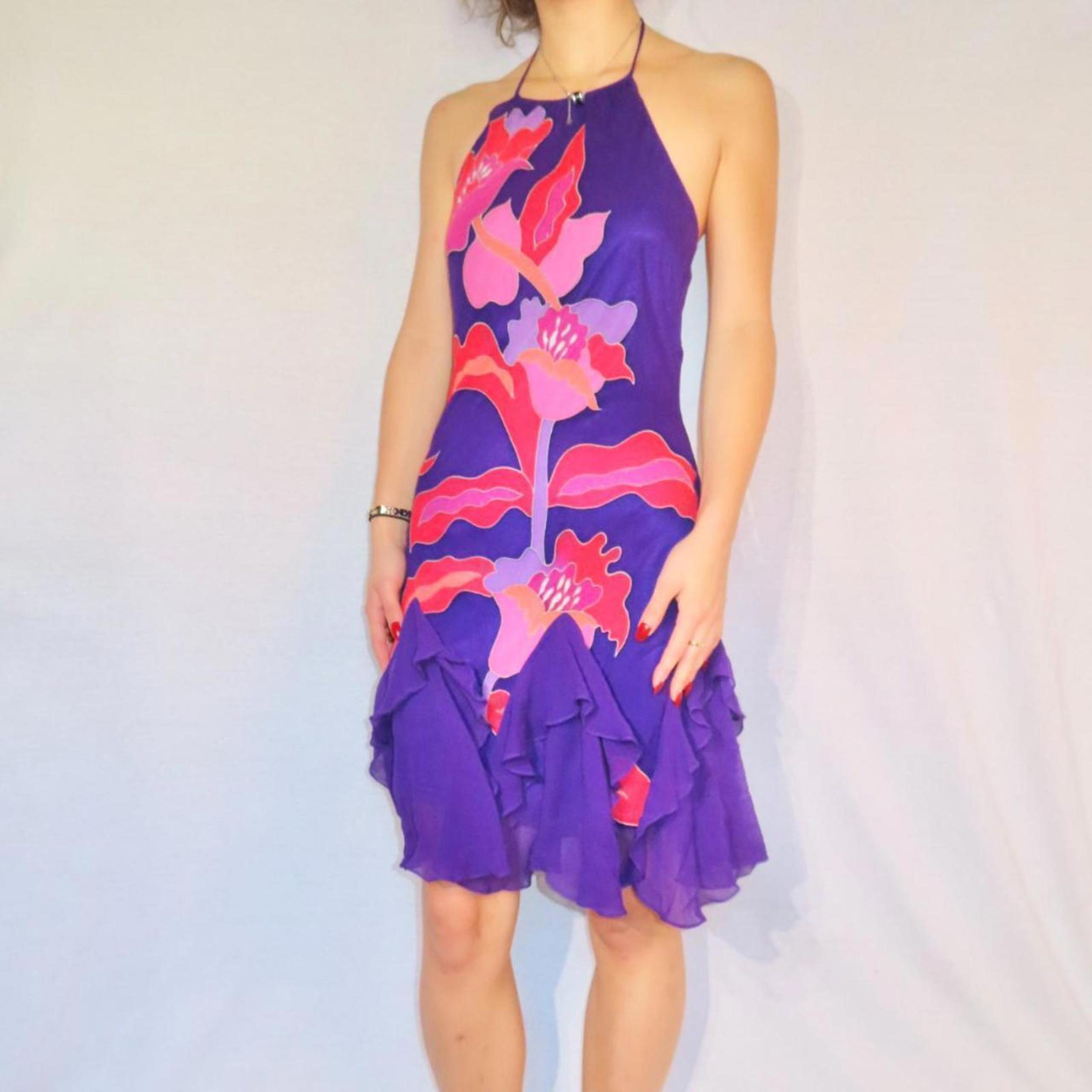 Sue Wong Women's Purple and Pink Dress