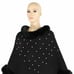 Black Pearl Embellished Fur Poncho / Cape (One SIze)