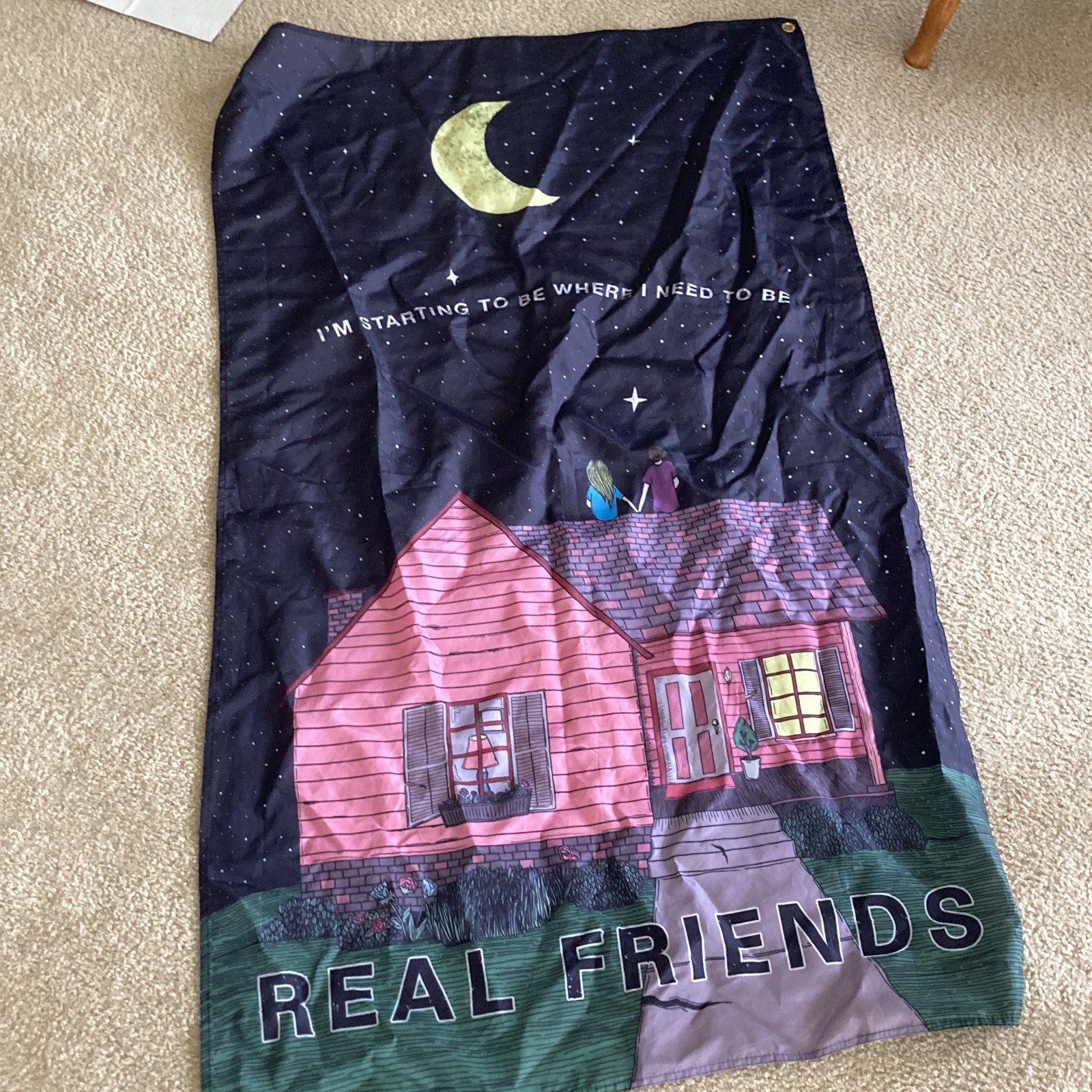 Real Friends Banner Tapestry