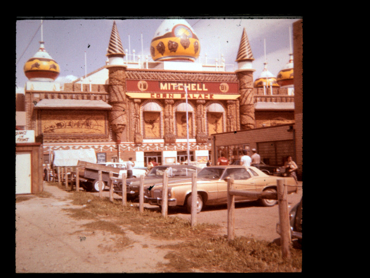 Vtg Slide Mitchell Corn Palace SD 1981 Cars Photo Image