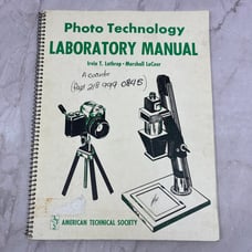 1974 Photo Technology Laboratory Manual Irvin T. Lathrop Marshall LaCour TH9