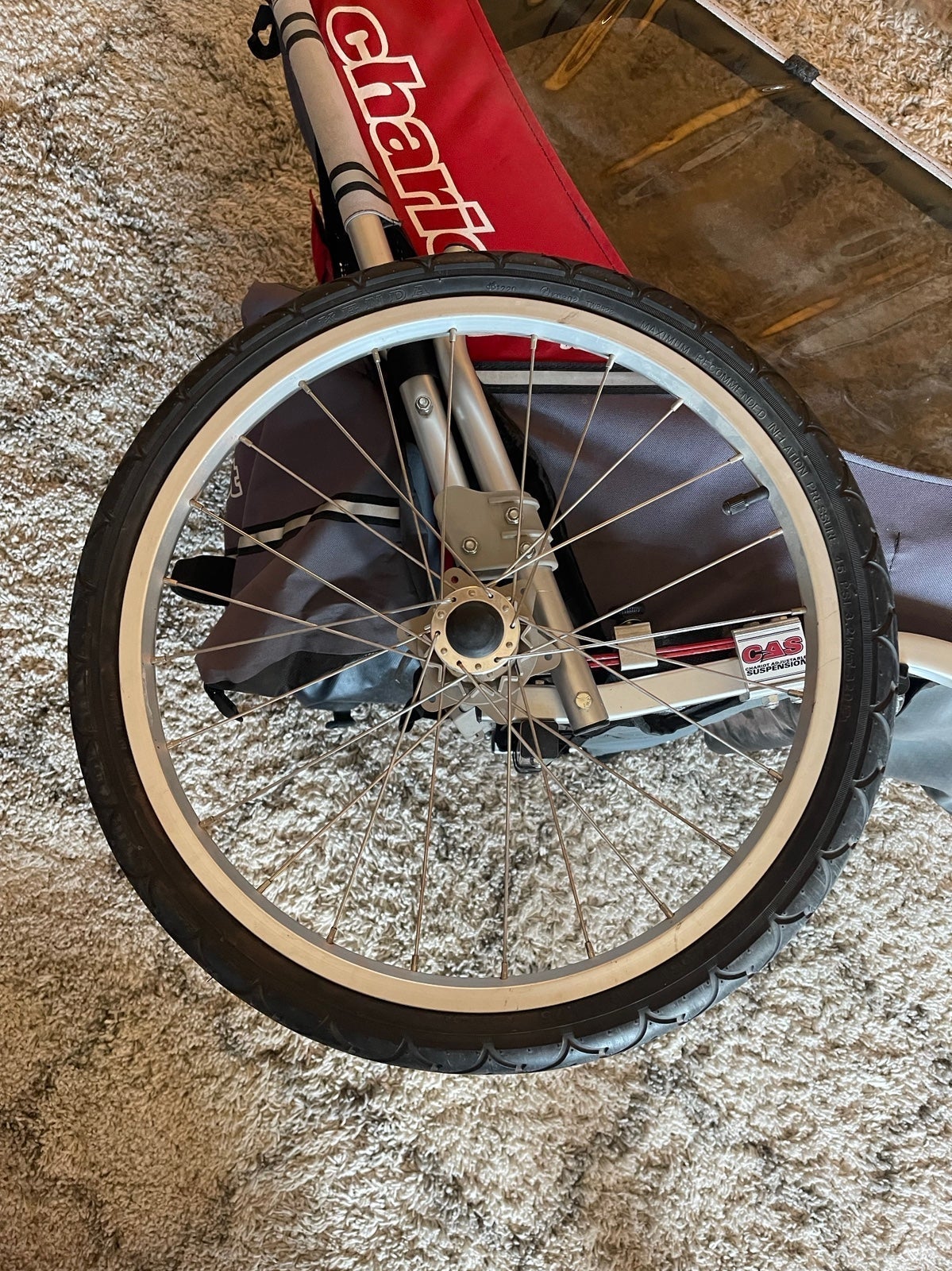 Thule Chariot Cougar 2 or Cheetah 2 bike trailer complete rear wheel or spare