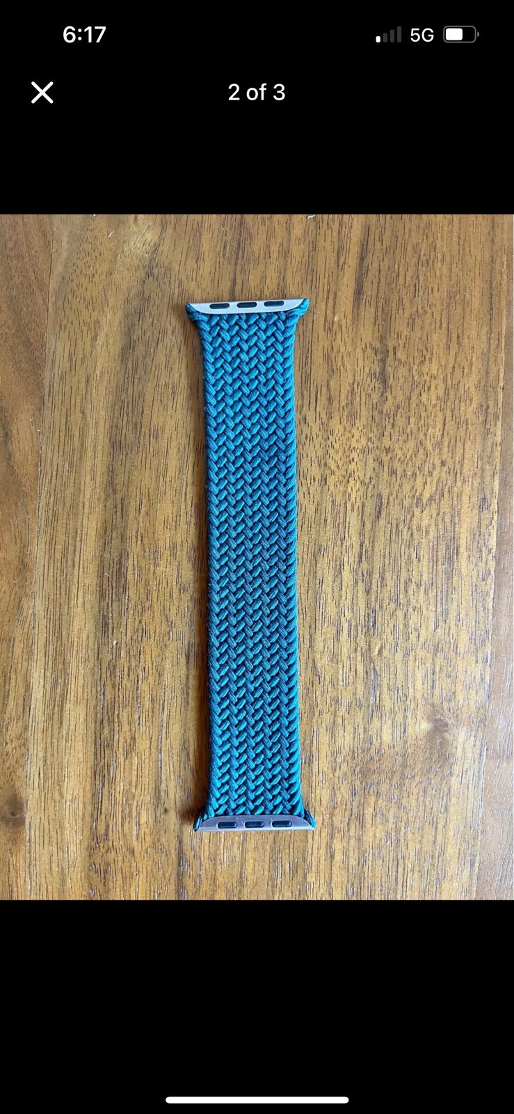 OEM Apple Watch Braided Loop Band (Emerald Green)