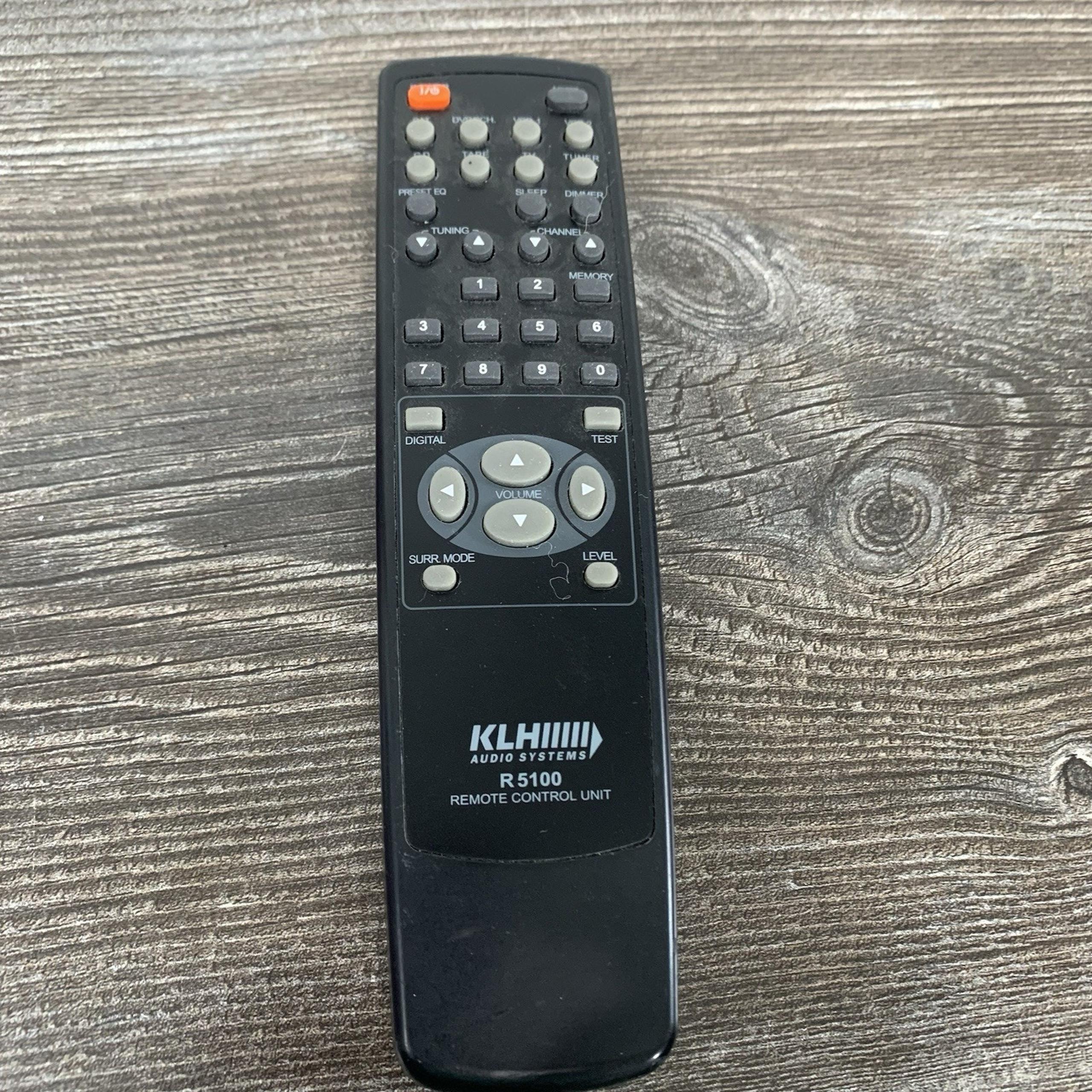 Genuine ORIGINAL OEM KLH Audio Systems R5100 AV Receiver Remote -