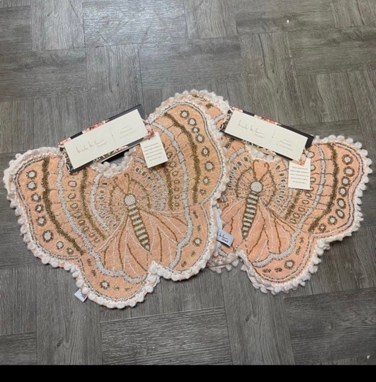 Nicloe Miller Butterfly beaded Placemats set of