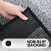 Shaggy Absorbent Bath Rugs, Non-Slip Bath Mats for Bathroom, 16x24, Brown