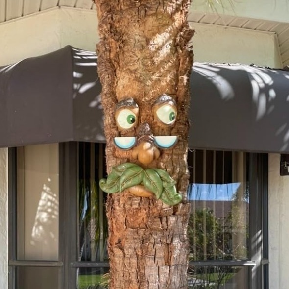 Tree Faces Decor Outdoor – Tree Hugger Yard Art Garden Decoration