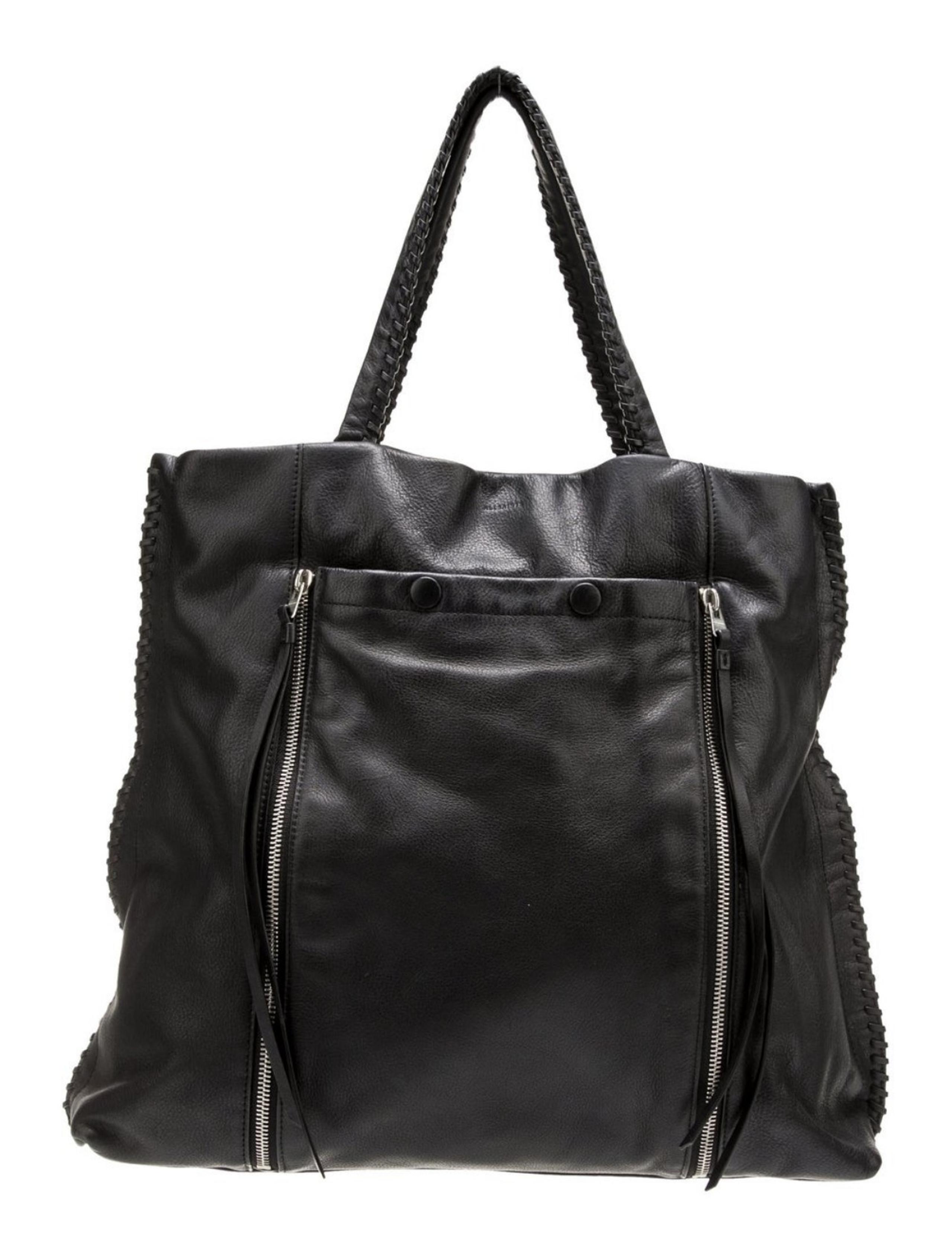AllSaints
Whipstitch Trim Leather tote bag