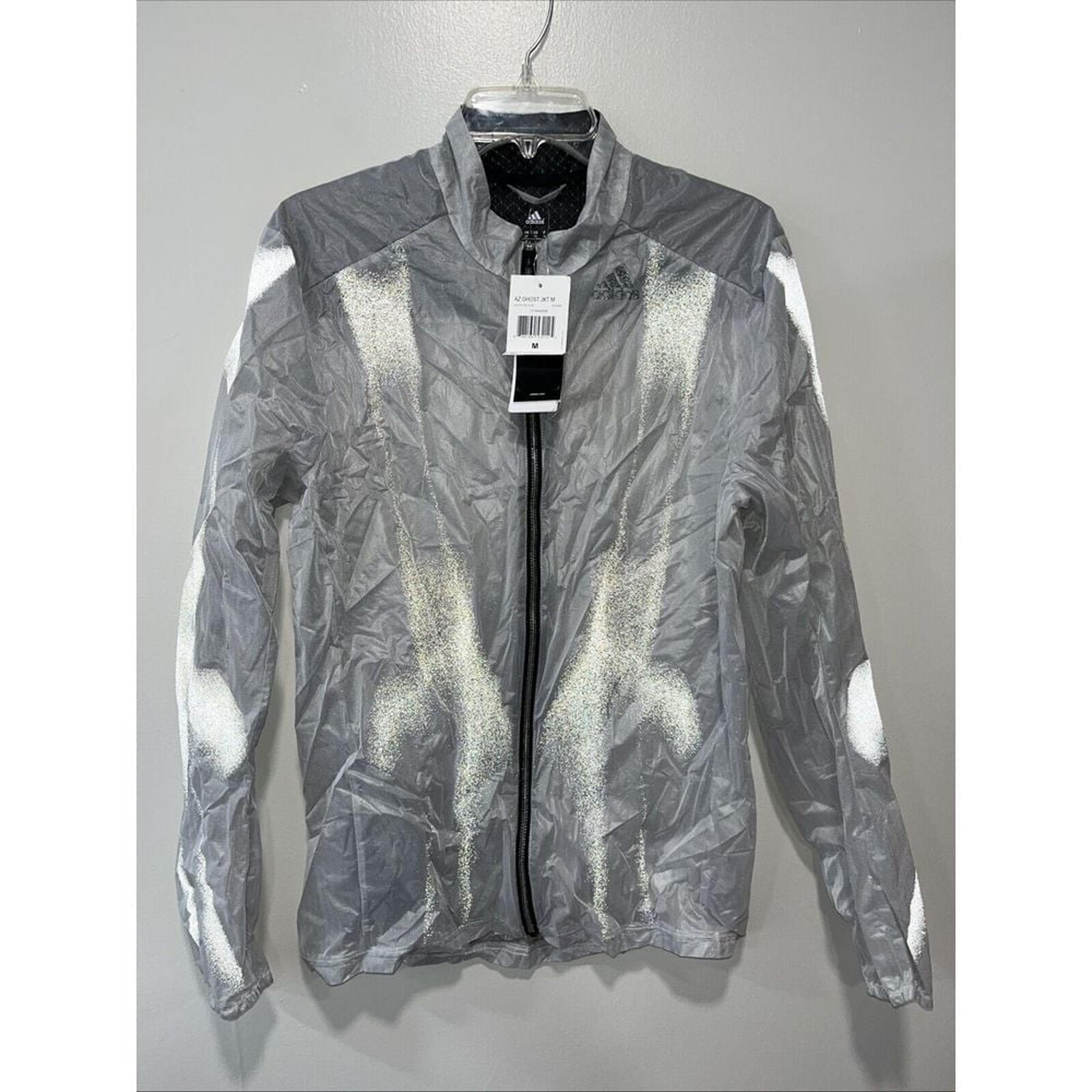 Adidas performance Adizero men's full zip Ghost jacket size medium NWT