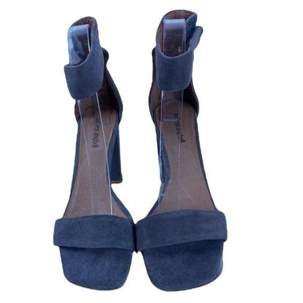Jeffrey campbell Gray Suede Ankle Strap Heels Sandals
