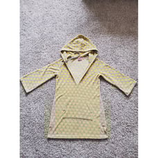 Juicy Couture Gray Yellow Heart Terry Tunic Sun Dress Size L