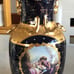 Cobalt and gold paint vintage vase